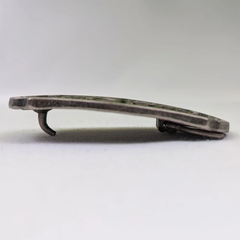 Levi's Pewter Belt Buckle Limited Edition Two Horse Vintage Unisex 3.5